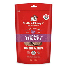 Stella & Chewy's Freeze-Dried Tantalizing Turkey For Dogs 火雞誘惑(火雞肉配方) 凍乾生肉狗用主糧 14oz X 4